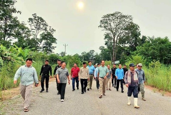 ថ្នាក់ដឹកនាំរាជបណ្ឌិត្យសភាកម្ពុជាបានទទួលស្វាគមន៍ គណៈអភិបាល ស្រុក- ខេត្ត (ថ្មី)នៅឧទ្យានរាជបណ្ឌិត្យសភាកម្ពុជា តេជោសែន ឫស្សីត្រឹប