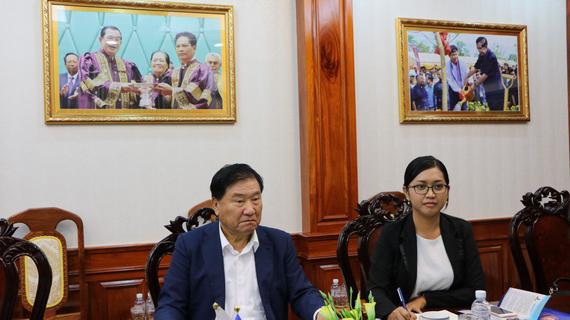 «ជំនួបជាមួយឯកឧត្តមបណ្ឌិត Kim Jae Youl ទីប្រឹក្សានៃក្រុមហ៊ុន S.K. នៃប្រទេសកូរ៉េខាងត្បូង»
