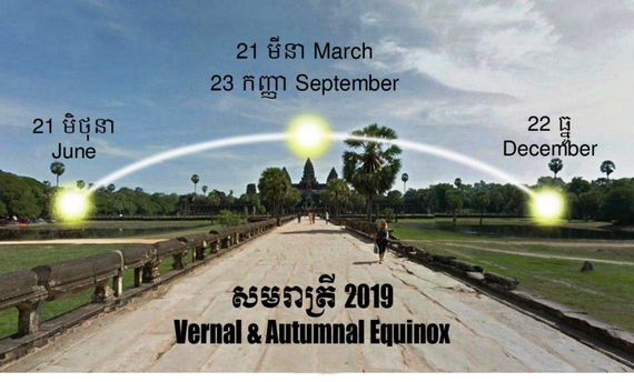 «នៅថ្ងៃទី២១ ខែមីនា ព្រះអាទិត្យនឹងរះចំកំពូលកណ្តាលប្រាសាទអង្គរវត្ត»